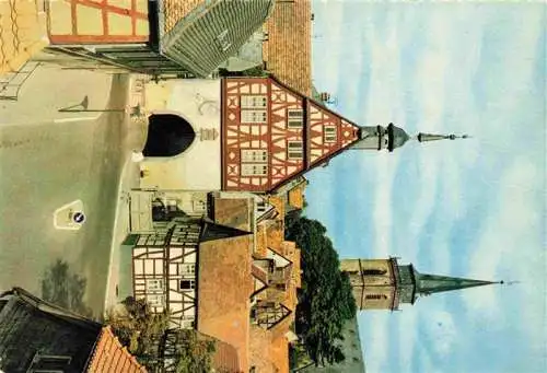 AK / Ansichtskarte  Oberursel_Taunus Altes Rathaus und Kirche St Ursula