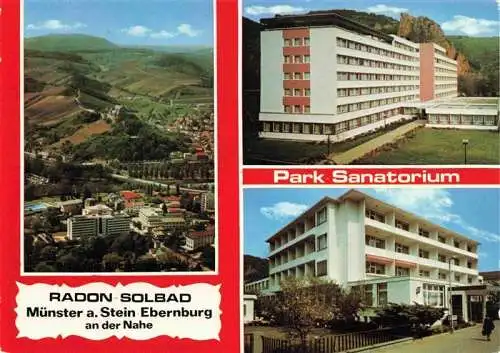 AK / Ansichtskarte  Muenster_Stein_Ebernburg_Bad Radon Solbad Park Sanatorium Eingang