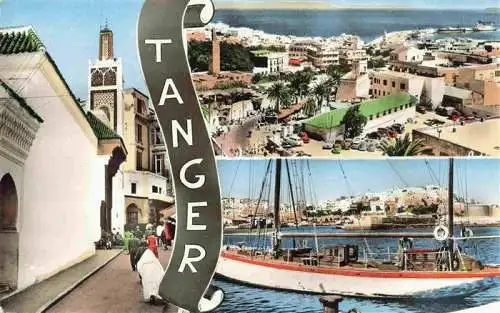 AK / Ansichtskarte  Tanger_Tangier_Tangiers_Maroc Vues générales Voilier