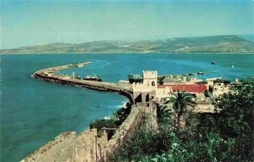 AK / Ansichtskarte 73967379 Tanger_Tangier_Tangiers_Maroc Vista del puerto desde la Kasbah