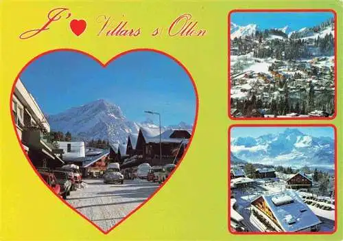 AK / Ansichtskarte  Villars-sur-Ollon_VD Teilansichten Winterpanorama Alpen