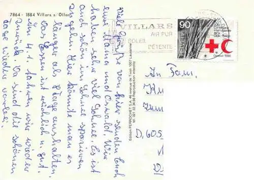 AK / Ansichtskarte  Villars-sur-Ollon_VD Teilansichten Winterpanorama Alpen