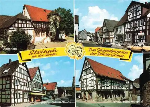 AK / Ansichtskarte 73967410 Steinau_Strasse Amtshaus Brueder-Grimm-Strasse Ehem. Huttenhospital Fachwerkhaeuser