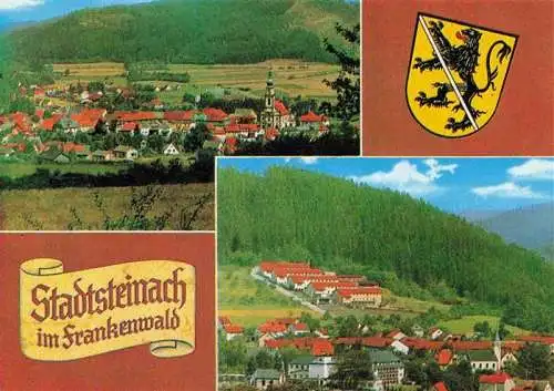 AK / Ansichtskarte  Stadtsteinach Panorama Frankenwald Wappen