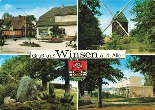 AK / Ansichtskarte 73967443 Winsen_Aller Teilansichten Loens Gedenkstein Windmuehle