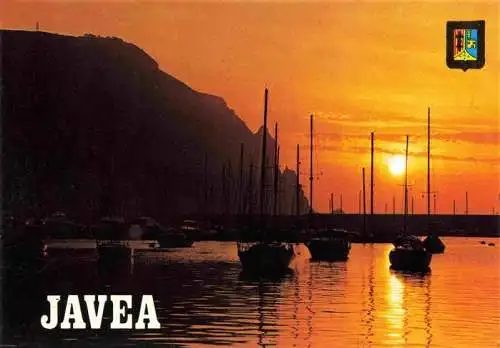 AK / Ansichtskarte 73967446 Javea_Costa_Blanca_ES Amanecer en el puerto Sonnenuntergang am Hafen