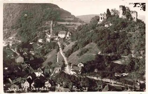 AK / Ansichtskarte  Isenburg_Sayntal_Westerwald Panorama mit Burgruine