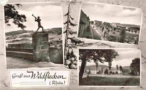 AK / Ansichtskarte 73967488 Wildflecken Statue Panorama Ortspartien