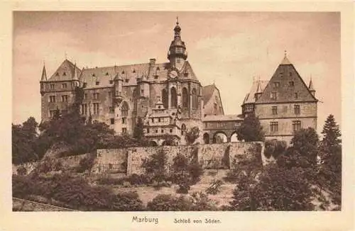 AK / Ansichtskarte 73967503 MARBURG__LAHN Schloss von Sueden