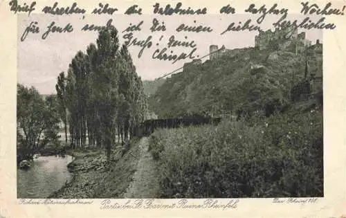 AK / Ansichtskarte  St_Goar_Rhein mit Ruine Rheinfels