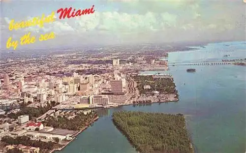 AK / Ansichtskarte 73967592 Miami_Florida Fliegeraufnahme