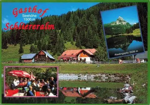 AK / Ansichtskarte 73967608 Zederhaus_Lungau_AT Gasthof Schliereralm Bergsee Riedingspitz