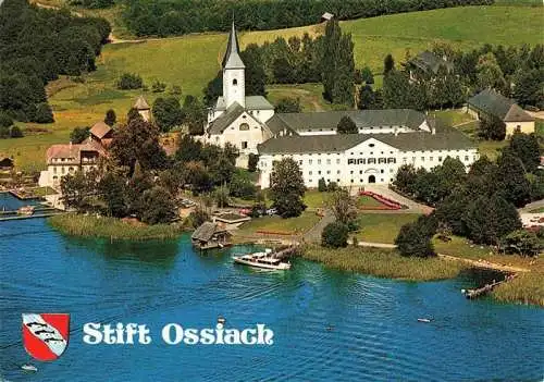 AK / Ansichtskarte  Ossiach_Ossiachersee_Kaernten_AT Ehemaliges Benediktinerstift 11. Jhdt. am See