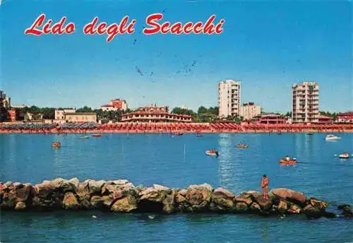 AK / Ansichtskarte 73967633 Lido_degli_Scacchi_IT Veduta dal mare Ansicht vom Meer aus