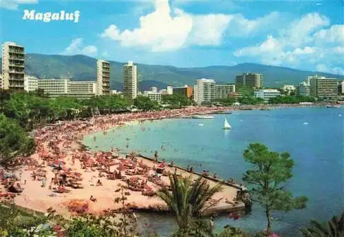 AK / Ansichtskarte 73967634 Magaluf_Magalluf_Mallorca Kuestenpanorama Strand Hotels