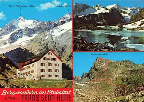 AK / Ansichtskarte 73967644 Franz-Sennhuette_2171m_Neustift_Stubaital_Tirol Bergwandern im Stubaital Bergsee Stubaier Alpen