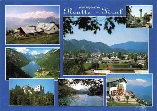 AK / Ansichtskarte  Reutte_Tirol_AT Panorama Alpen Berghaus Schloss Bergsee