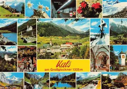 AK / Ansichtskarte 73967682 Kals-Lesach_Grossglockner_Tirol_AT Teilansichten Panorama Alpenflora Bergsee Schloss