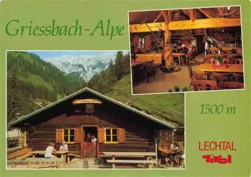 AK / Ansichtskarte 73967684 Griessbach-Alpe_1500m_Haeselgehr_Tirol_AT Berghuette im Lechtal