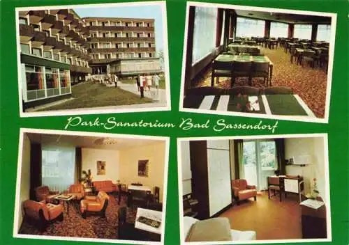 AK / Ansichtskarte 73967728 Bad_Sassendorf Park-Sanatorium Speisesaal Aufenthaltsraum Patientenzimmer