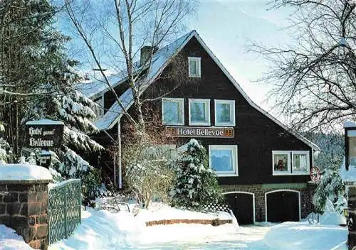 AK / Ansichtskarte  Hahnenklee-Bockswiese_Harz Hotel Bellevue im Winterzauber