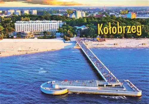 AK / Ansichtskarte  KOLOBRZEG_Kolberg_Ostseebad_PL Seebruecke Strand Hotel