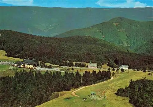 AK / Ansichtskarte  Kandel_Breisgau_Waldkirch_BW Aussichtspyramide Berghotel Kandelhof Bergkapelle