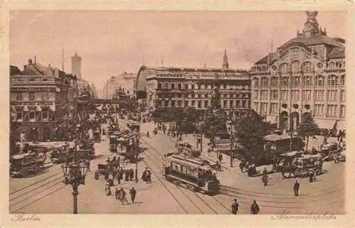 AK / Ansichtskarte  Strassenbahn_Tramway-- Berlin Alexanderplatz