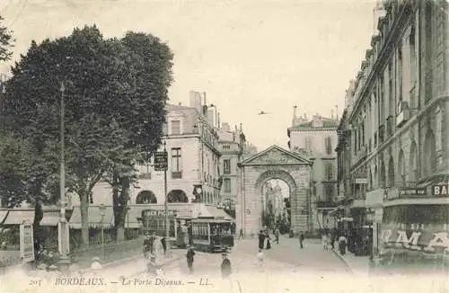 AK / Ansichtskarte  Strassenbahn_Tramway-- Bordeaux La Porte Dijeaux