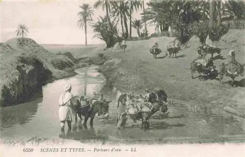 AK / Ansichtskarte  Esel_Tiere Scenes et Types Porteurs d eau