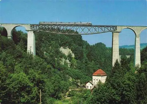 AK / Ansichtskarte 73967963 Eisenbahn_Railway_Chemin_de_Fer Sitterviadukt BT St. Gallen Haggen