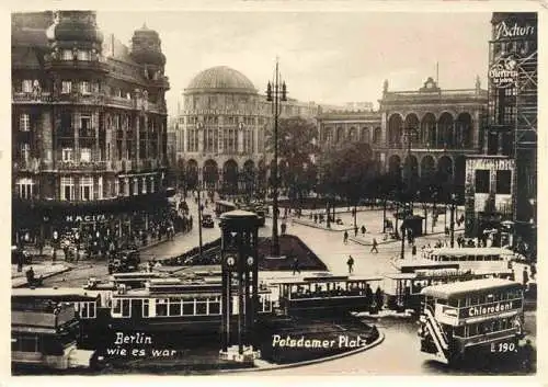 AK / Ansichtskarte 73967977 Strassenbahn_Tramway-- Berlin Potsdamer Platz