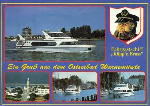 AK / Ansichtskarte 73968017 Boote Fahrgastschiff Kaeppn Brass Ostseebad Warnenmuende