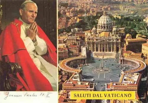 AK / Ansichtskarte 73968058 Papst_Pope_Pape-- Joannes Paulus P.P.II Vaticano