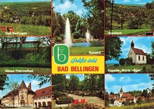 AK / Ansichtskarte 73968123 Bad_Bellingen Panorama Thermalbad Kurpark Bamlach Kapelle Schloss Hertingen