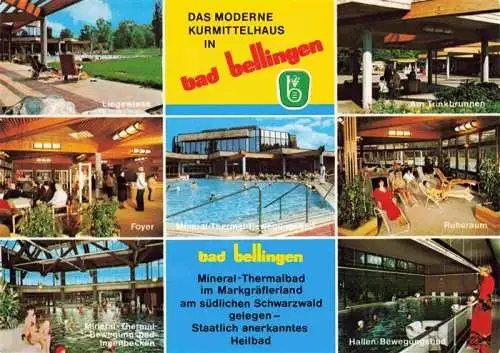 AK / Ansichtskarte 73968133 Bad_Bellingen Kurmittelhaus Trinkbrunnen Thermalbad Kurort im Markgraeflerland Schwarzwald