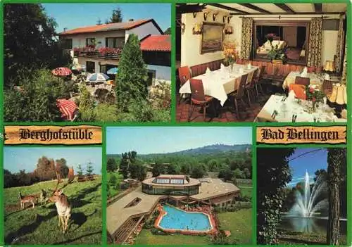 AK / Ansichtskarte 73968158 Bad_Bellingen Berghofstueble Gasthaus Wild Thermalbad Kurpark Fontaene Kurort im Markgraeflerland Schwarzwald