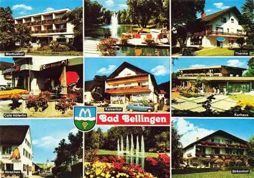 AK / Ansichtskarte 73968177 Bad_Bellingen Kurort im Markgraeflerland Schwarzwald Kurhaus Café Gasthof Kurpark