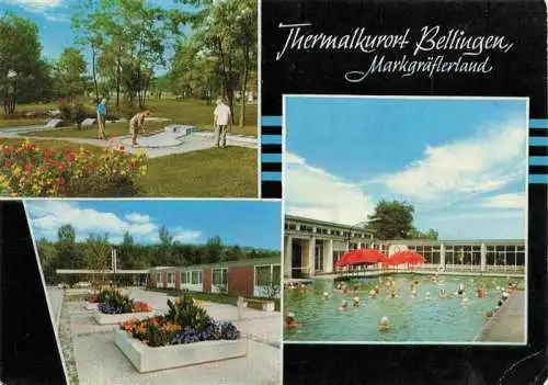 AK / Ansichtskarte  Bad_Bellingen Kurort im Markgraeflerland Schwarzwald Thermalbad Kurpark Minigolf