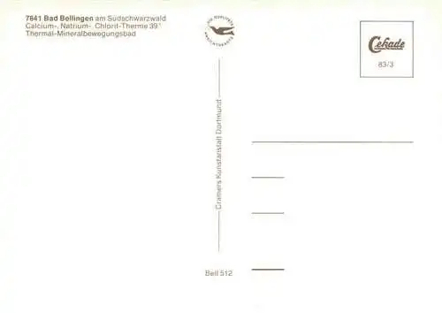 AK / Ansichtskarte  Bad_Bellingen Kurhaus Thermal-Mineralbewegungsbad Kurort im Markgraeflerland Schwarzwald