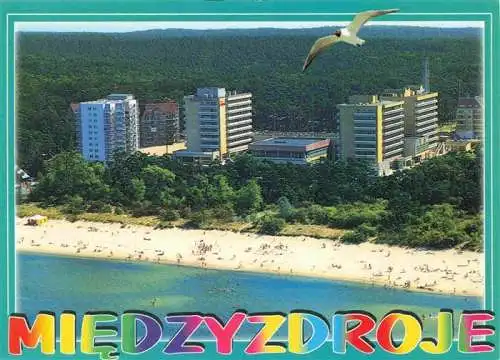 AK / Ansichtskarte 73968199 Miedzyzdroje Strand Hotels Ostseebad Moewe