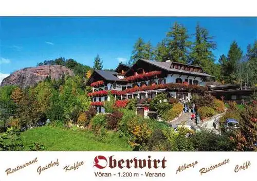 AK / Ansichtskarte 73968202 Voeran_Verano_Alto_Adige_IT Gasthof Restaurant Oberwirt