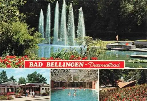 AK / Ansichtskarte  Bad_Bellingen Thermalbad Kurpark Konzertpavillon Wasserspiele Kurort im Markgraeflerland Schwarzwald