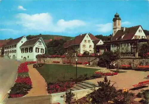 AK / Ansichtskarte 73968239 Bad_Bellingen Teilansicht mit Kirche Kurort im Markgraeflerland Schwarzwald