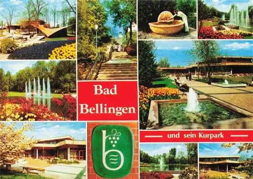 AK / Ansichtskarte 73968248 Bad_Bellingen Thermalmineralbad Kurpark Trinkbrunnen Wasserspiele Kurort im Markgraeflerland Schwarzwald