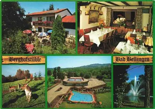 AK / Ansichtskarte  Bad_Bellingen Berghofstueble Gastraum Wild Thermalbad Kurpark Kurort im Markgraeflerland Schwarzwald