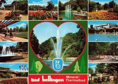 AK / Ansichtskarte  Bad_Bellingen Kurpark Wasserspiele Mineral-Thermalbad Kurort Markgraeflerland Schwarzwald