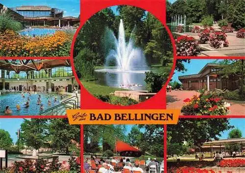 AK / Ansichtskarte  Bad_Bellingen Thermalbad Kurpark Wasserspiele Konzertpavillon Kurort Markgraeflerland Schwarzwald