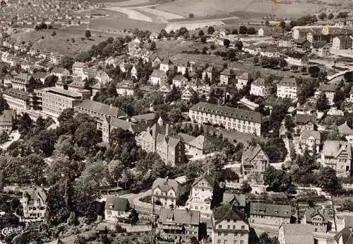 AK / Ansichtskarte 73968314 Heidenheim_Brenz Fliegeraufnahme mit Krankenhaus