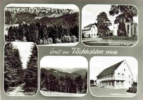 AK / Ansichtskarte  Aichhalden_Schramberg Panorama Gasthaus zum Engel Waldweg Zollhaus Kinzigtalblick Gasthaus zum Adler